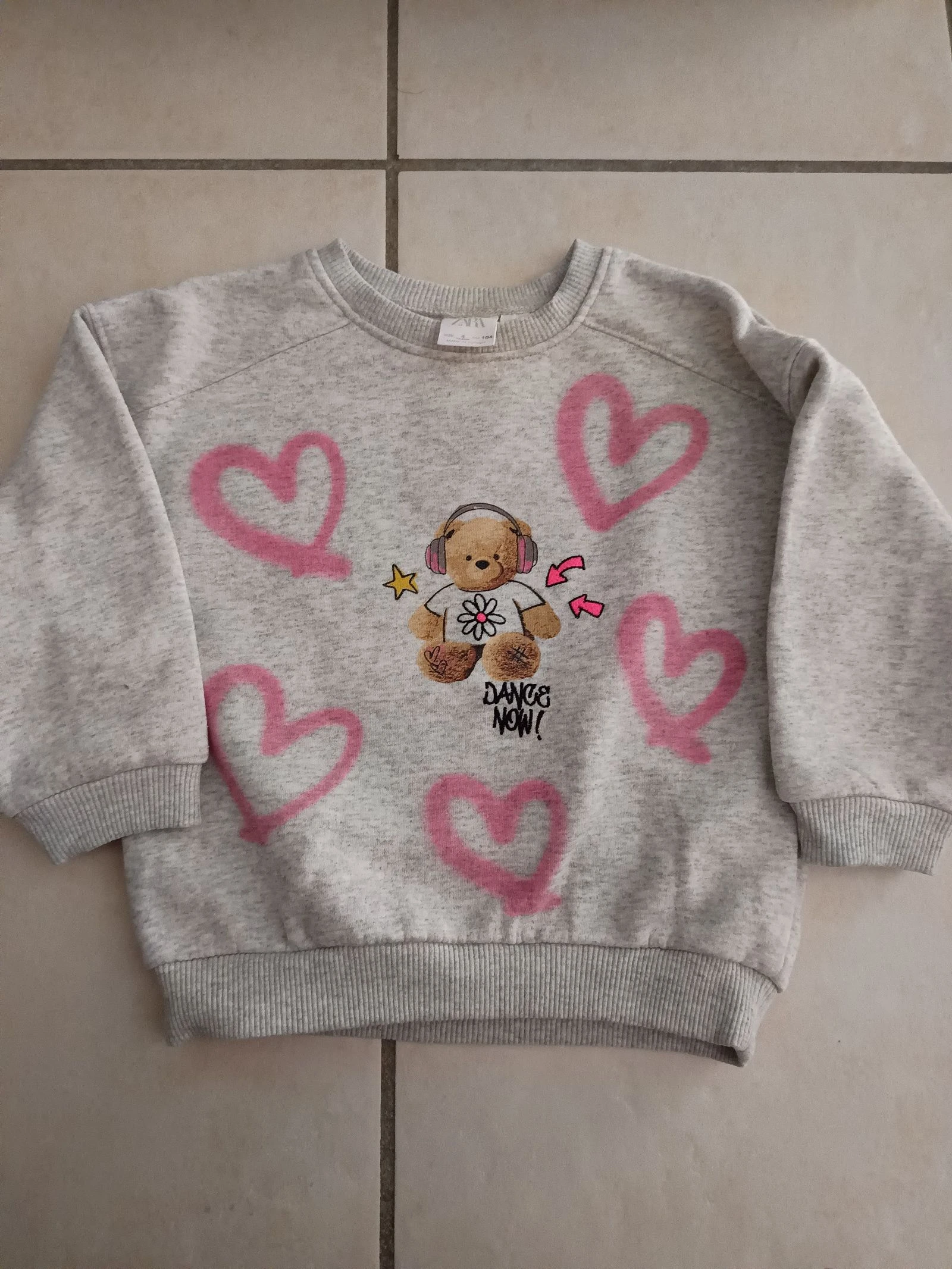 Sweat Zara fille 4 ans/104 cm